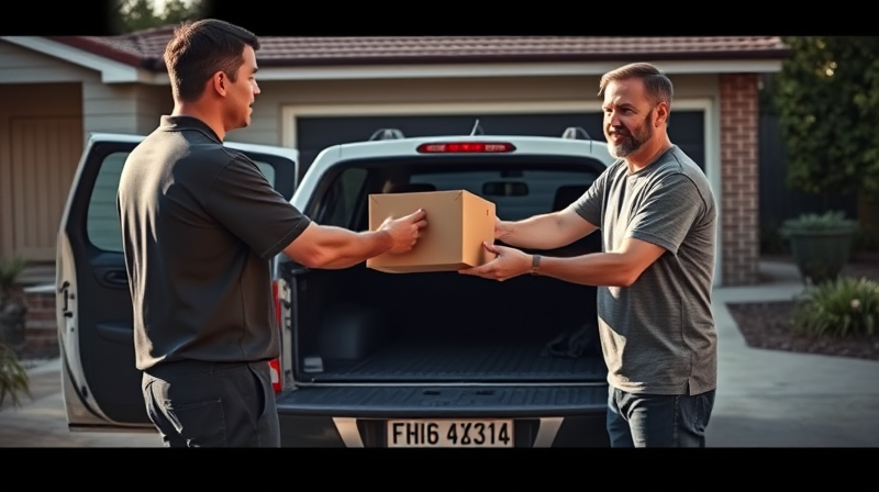 Send a parcel with a driver